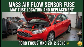 QUICK FIX: Mass Air Flow Sensor Fuse Blown? Ford Focus Mk3 MAF Fuse DIY Swap)