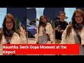 Anushka Sen S Oops Moment At The Airport In Tight Dress Main Kuch Nahi Bolungi AapDekh Hi Sakte Ho