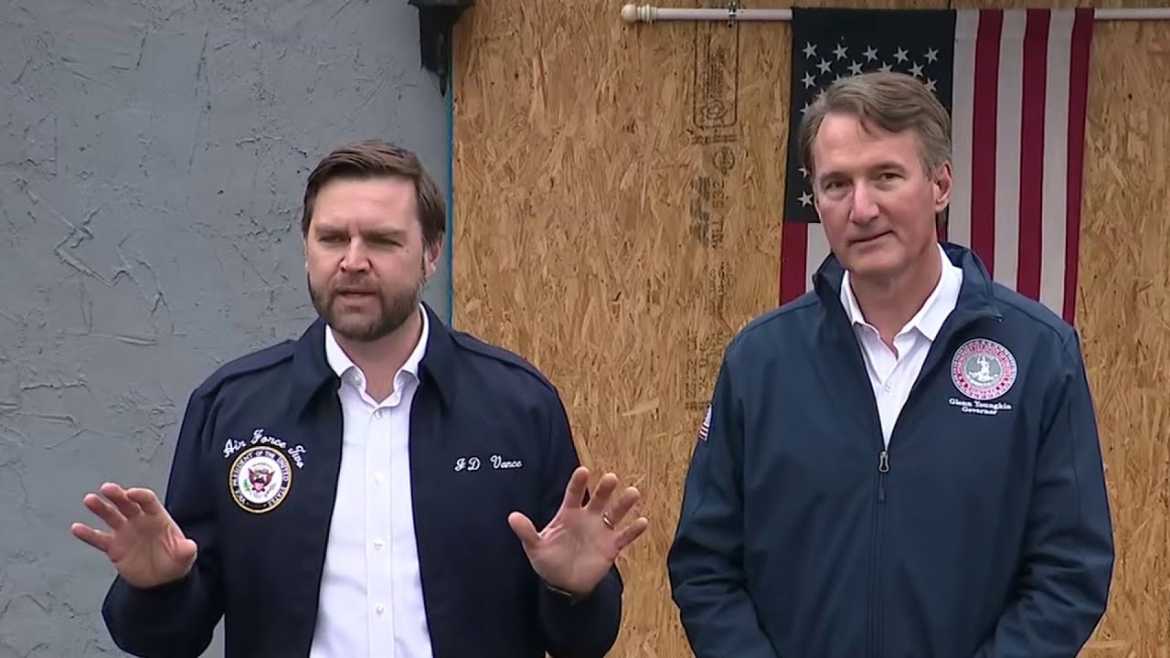 Vice President JD Vance visits Southwestern Virginia to oversee Helene damage