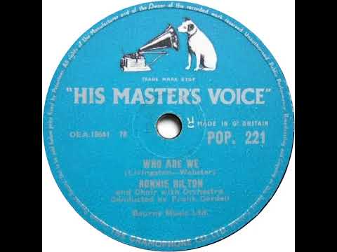 UK New Entry 1956 (101) Ronnie Hilton - Who Are We
