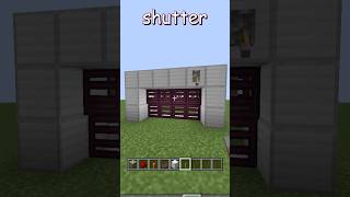 【マイクラ】かっこいいシャッターの作り方！　#shorts