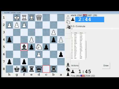 Blitz Chess #213: GM Atalik vs. IM Bartholomew (Modern Defense)
