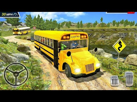 Offroad High School Bus Simulator - 3D Bus Driving Simulator - Android GamePlay