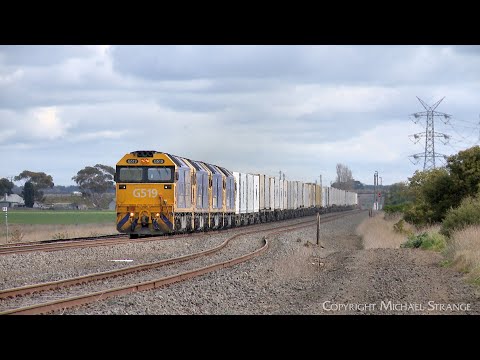 7902V Mildura Container Train With G519 G540 G527 G525 At Gheringhap (8/8/2025) - PoathTV Railways
