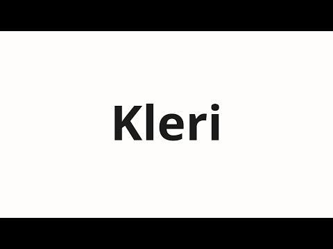 How to pronounce Kleri | Клэри (Clary in Russian)