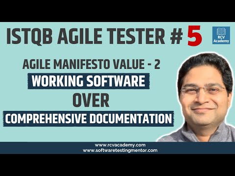 ISTQB Agile Tester 5 Working Software over Comprehensive Documentation
