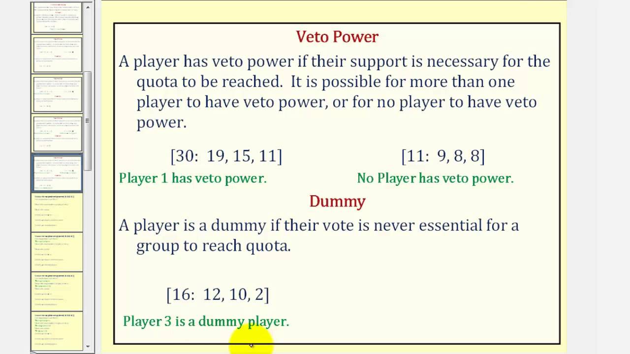 Introduction to Weighted Voting