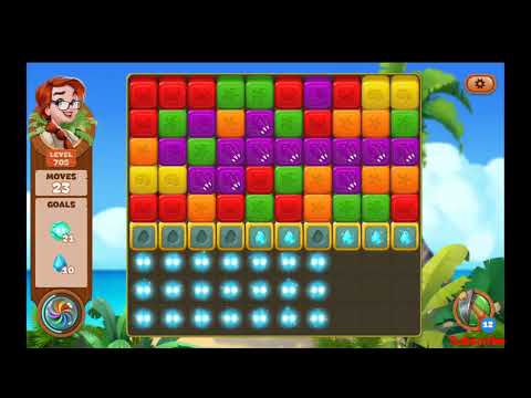 Lost Island Blast Adventure Level 705 NO BOOSTERS - A S GAMING