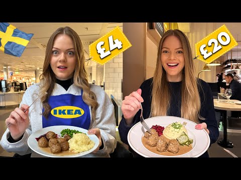 World famous IKEA meatballs vs traditional Swedish meatballs in Stockholm 🇸🇪