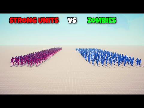 STRONG UNITS VS ZOMBIES - Totally Accurate Battle Simulator TABS