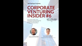 Corporate Venturing Insider #6: Gen Tsuchikawa @ Sony Innovation Fund, interview by Nicolas Sauvage
