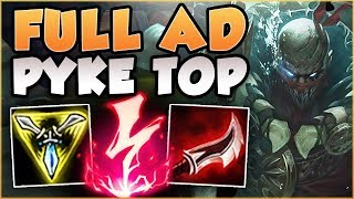UHH RIOT?? FULL AD PYKE 100% DOES TOO MUCH DMG! PYKE SEASON 8 TOP GAMEPLAY! - League of Legends