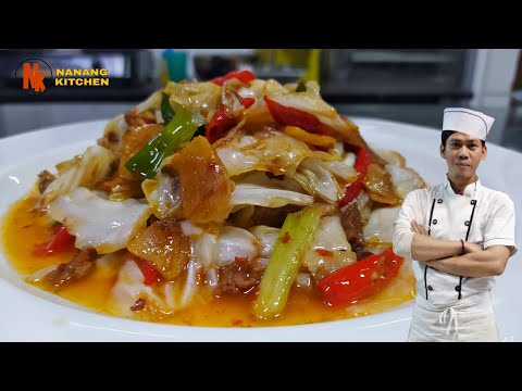 Banyak yang belum tau,cara memasak kubis yang enak, chinese food autentik | ala nanang kitchen