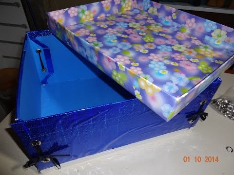 Caixas Para Presente Desmontável Com Ilhós E Fita de Cetim