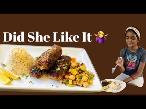Lamb Kebabs || Garlic & Cumin Rice || Mediterranean Salad Step By Step instructions #dinnerrecipe