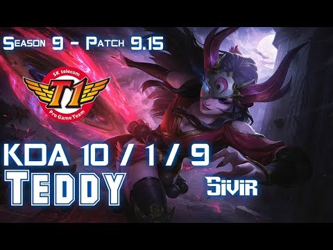 SKT T1 Teddy SIVIR vs SONA Bot - Patch 9.15 KR Ranked