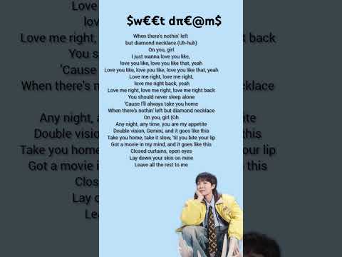 Jhope~Sweet dreams(ft.miguel) #lyrics #yt #kpop #jhope #trending #sweetdreams