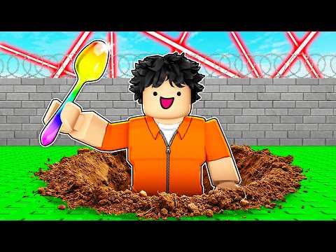 I escaped from ROBLOX PRISON using a SPOON...