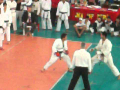 Sudamericano jka karate Peru 2012 Ramon Ithurburu vs Jorge Rivas 2