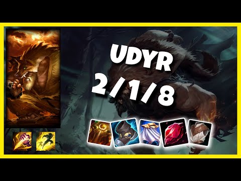 Udyr vs Lillia BR Challenger JUNGLE (2/1/8) - v11.2