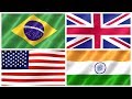COUNTRY FLAGS OF THE WORLD For Children Learn Flags For Kids Kindergarten Toddlers