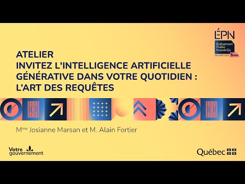Atelier -  Invitez l’intelligence artificielle générative dans votre quotidien : l’art des requêtes
