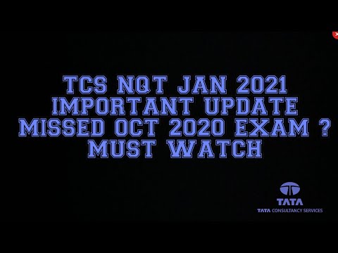 TCS NQT JANUARY 2021 IMPORTANT UPDATE MISSED IN OCT 2020 MUST WATCH 
