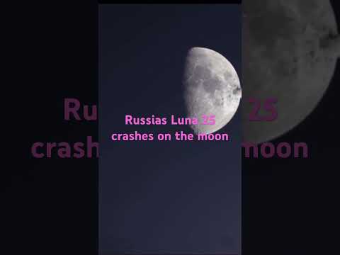 Russias Luna 25 crashes on the moon #trending #viral #luna25crash #luna25 #shorts