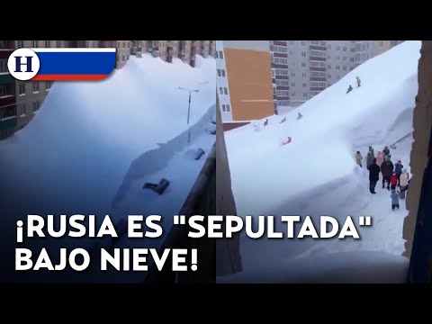 ¡Nevadas históricas y temperaturas de hasta -20°! Así luce Rusia en medio de tormentas extremas