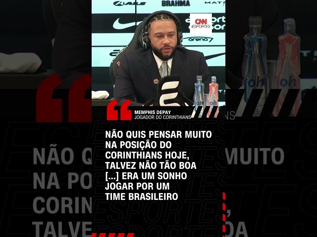Memphis Depay: "Não quis pensar muito na posição do Corinthians" | CNN ESPORTES