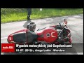 Wideo: Wypadek motocyklisty na drodze Lubin - Wrocaw