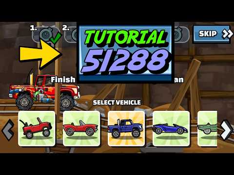 ✨ 51288 TUTORIAL ✨ (Persistence In Pain) - Hill Climb Racing 2