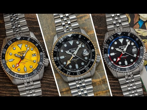 Three Striking New Colors For The Seiko 5 Sports GMT  - SSK017, SSK019, & SSK021