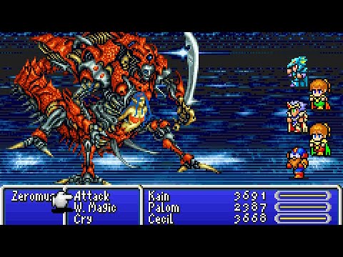 Final Fantasy IV Advance - Lunar Ruins + Final Boss (GBA) Bonus Dungeon Complete Walkthrough