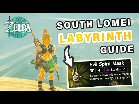 How to get Evil Spirit Mask | South Lomei Labyrinth Walkthrough ► Zelda: Tears of the Kingdom