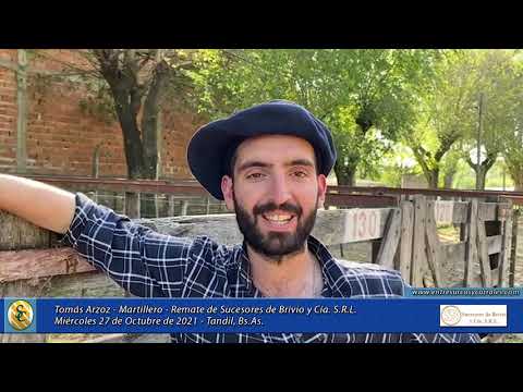 27-10-21 - Tomás Arzoz - Martillero - Remate de Sucesores de Brivio y Cía. S.R.L. - Tandil, Bs.As.