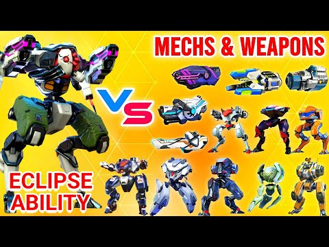 Eclipse Ability vs Mechs & Weapons - Mech Arena