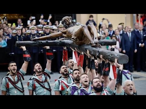 La Legión canta "El Novio de la Muerte" | SEMANA SANTA MÁLAGA 2025 | Cristo de la Buena Muerte -Mena