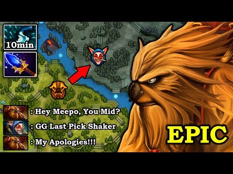 HOW TO INSTANT DELETE MEEPO SPAMMER MID Crazy Echo Slam 10Min Dagger 8K MMR DotA 2