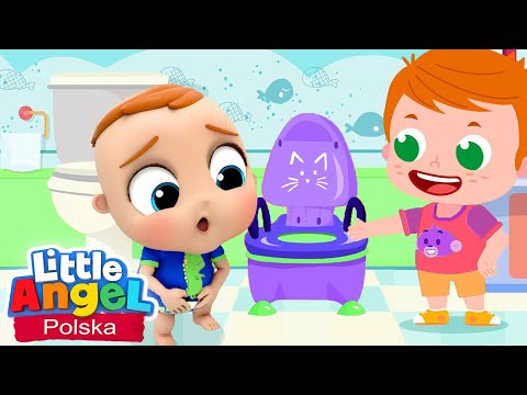Uczę się sam korzystać z łazienki - Dobre wychowanie | Little Angel Polska - Piosenki dla dzieci