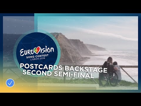 Backstage at the postcard recordings - Second Semi-Final - Eurovision 2018