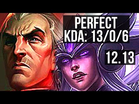 SWAIN vs SYNDRA (MID) | 13/0/6, Quadra, 66% winrate, Legendary | NA Grandmaster | 12.13