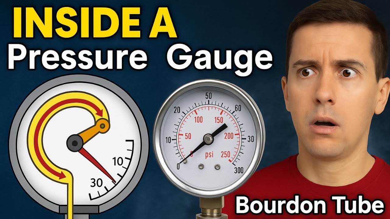 Bourdon Tube Pressure Gauge Explained with Animation – How It Works