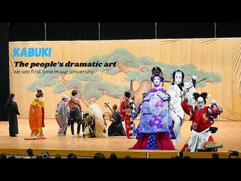 Kabuki🤡 | The people dramatic art🎃| A solo performance in our university #japan #kabuki #youtube
