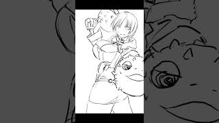 【1時間で描き上げる】ファンアート　アクション対魔忍 01