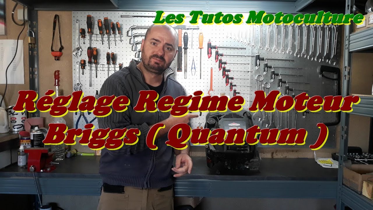 Réglage régime moteur , Briggs ( Quantum )
