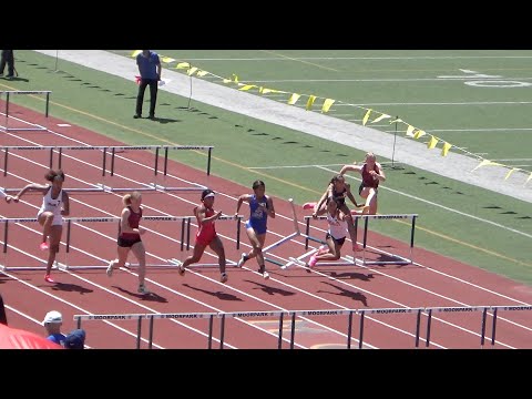 GIRLS 100 HURDLES. CIF FINALS 2023