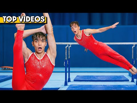 24 HOURS OF CRAZY GYMNASTICS CHALLENGES!! | Lucas and Marcus
