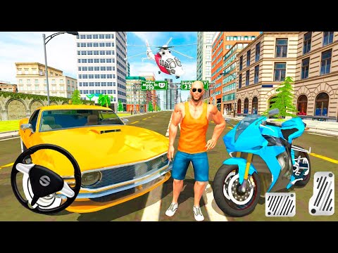 Open World Driving Simulator #2 - Modern Car Bike And Helicopter Game | Android GamePlay