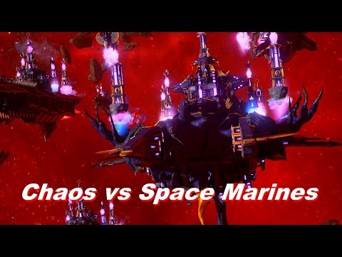 Chaos vs Space Marines! Tzeentch Fleet, Rank 144, Heroic Difficulty - Battlefleet Gothic Armada